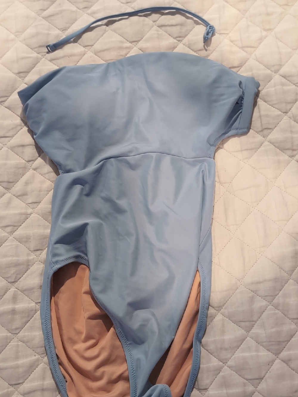 J. Crew Powder Blue One-Piece Swimsuit